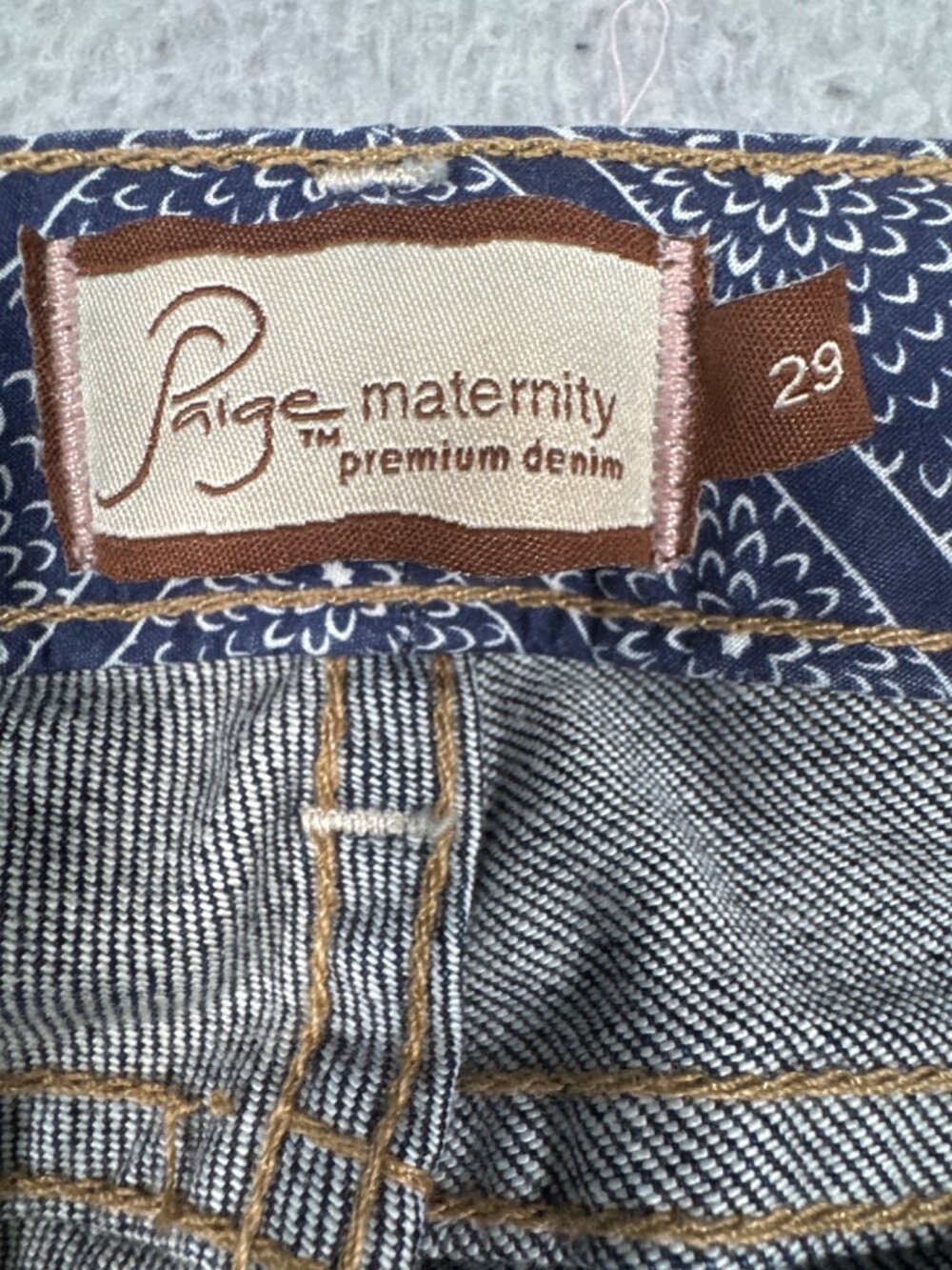 Paige Maternity Premium Denim Flare Jeans 29 Comfort Office Casual Hippie Y2K - Picture 5 of 14